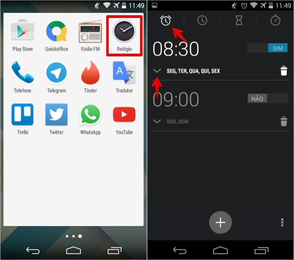 Como configurar o alarme ou despertador do Android