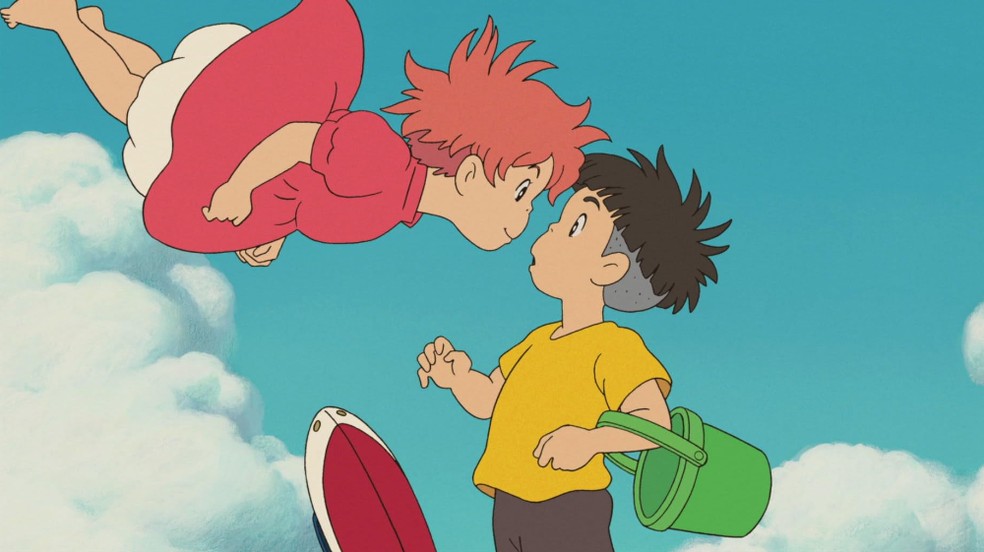 Estúdio Ghibli: em Ponyo: Uma Amizade que Veio do Mar (2008), Sosuke e Ponyo se tornam melhores amigos — Foto: Reprodução/IMDb