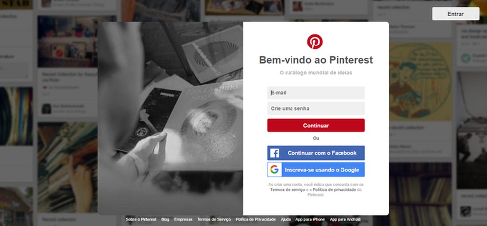 Como usar o Pinterest (Foto: Reprodução/Luana Marfim) — Foto: TechTudo