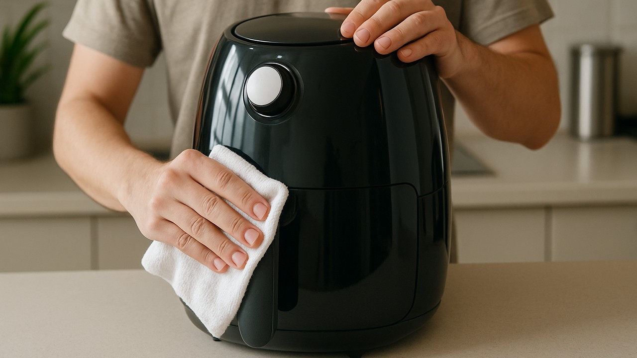 O que usar para limpar air fryer? 6 produtos e misturinhas que funcionam