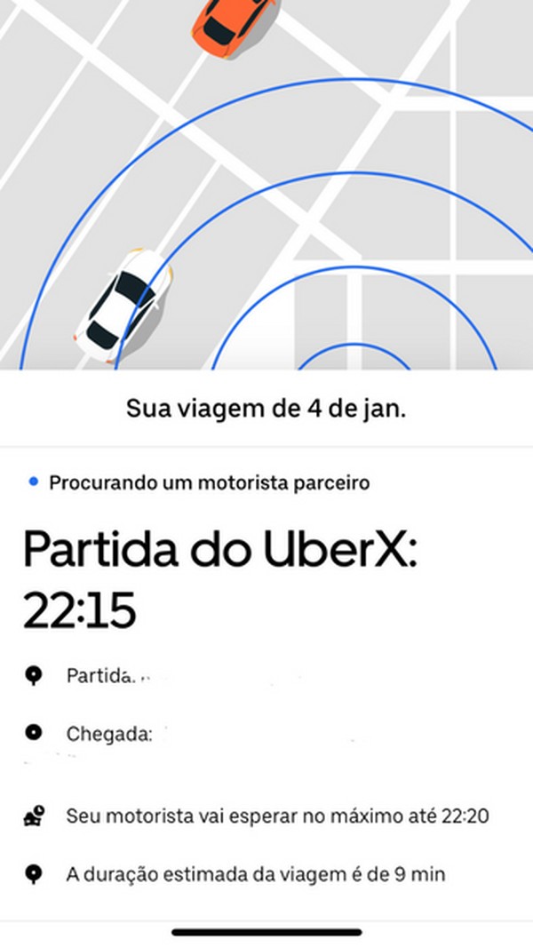 Como agendar corrida no Uber