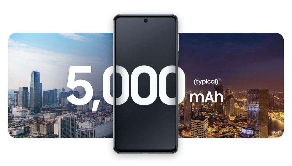 Samsung repete a receita de 5.000 mAh no Galaxy A34 5G — Foto: Divulgação/Samsung