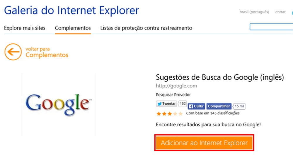 Como colocar o Google como mecanismo de busca padrão no navegador
