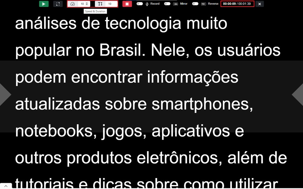 Teleprompter online veja como usar versão para PC do equipamento
