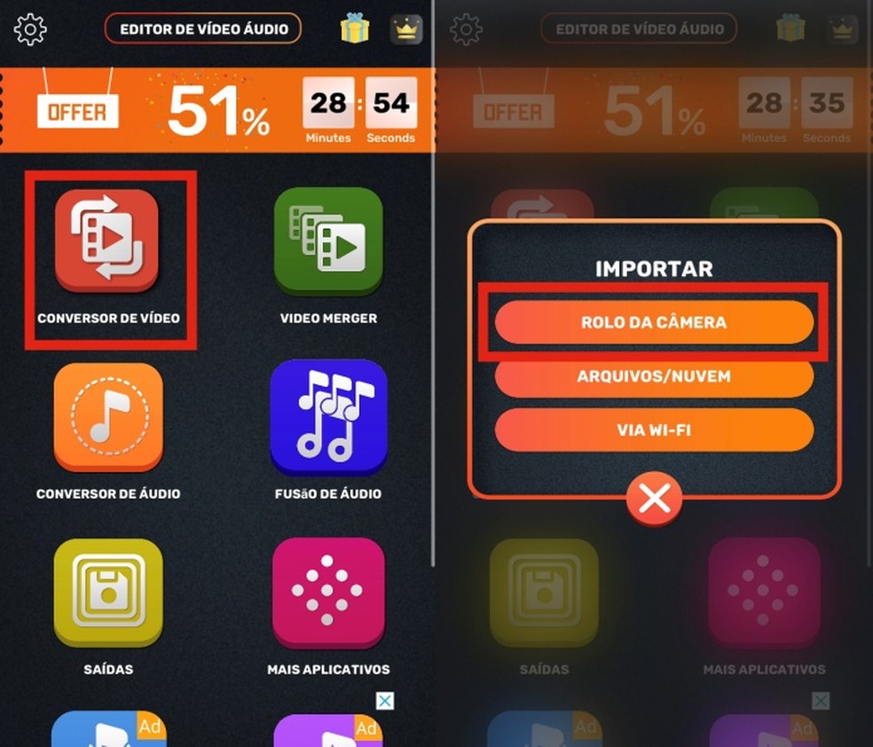 6 apps para converter vídeos do  em MP3