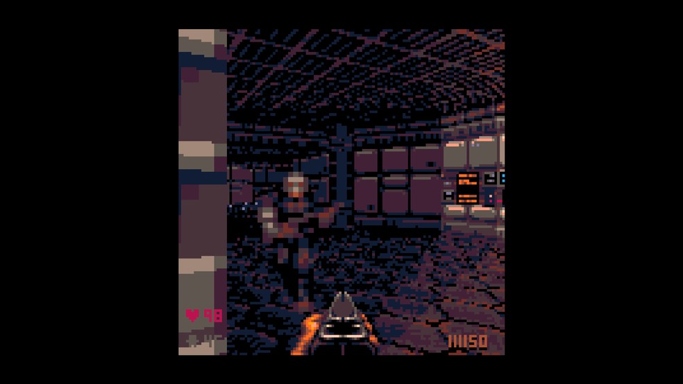 POOM é versão 'pixelizada' de Doom — Foto: Reprodução/Róbson Martins