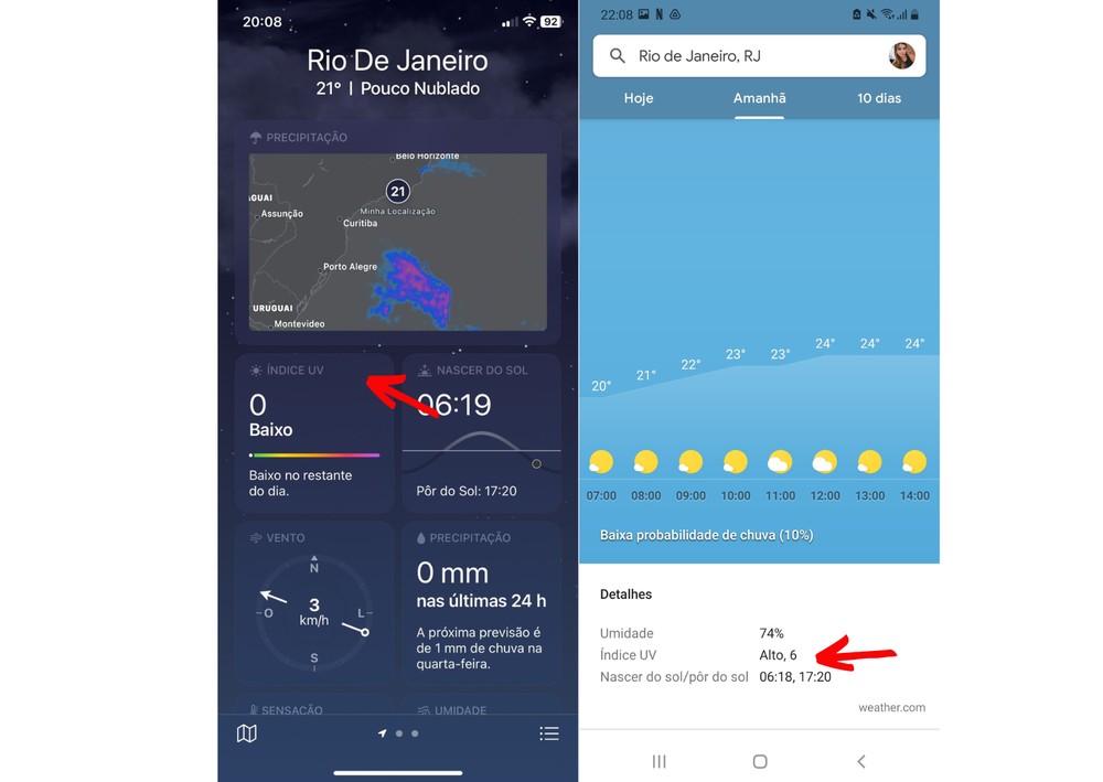 Quantos graus está fazendo hoje? Veja 5 funções úteis de apps de tempo