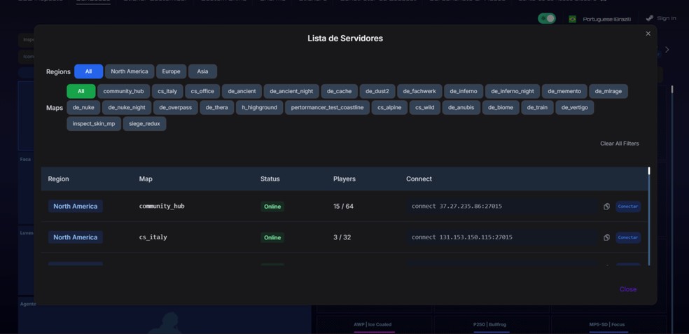  Reprodução/CS2 Inspects