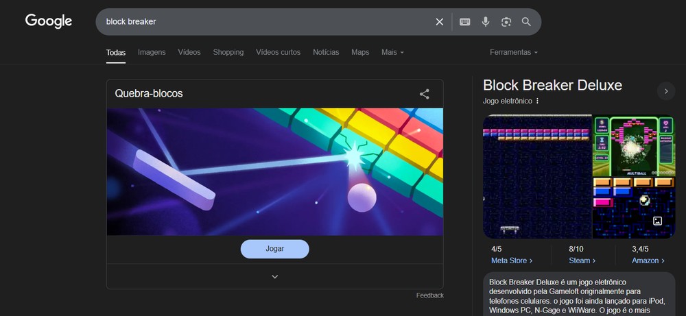 Quebra Blocos Do Google Jogo
