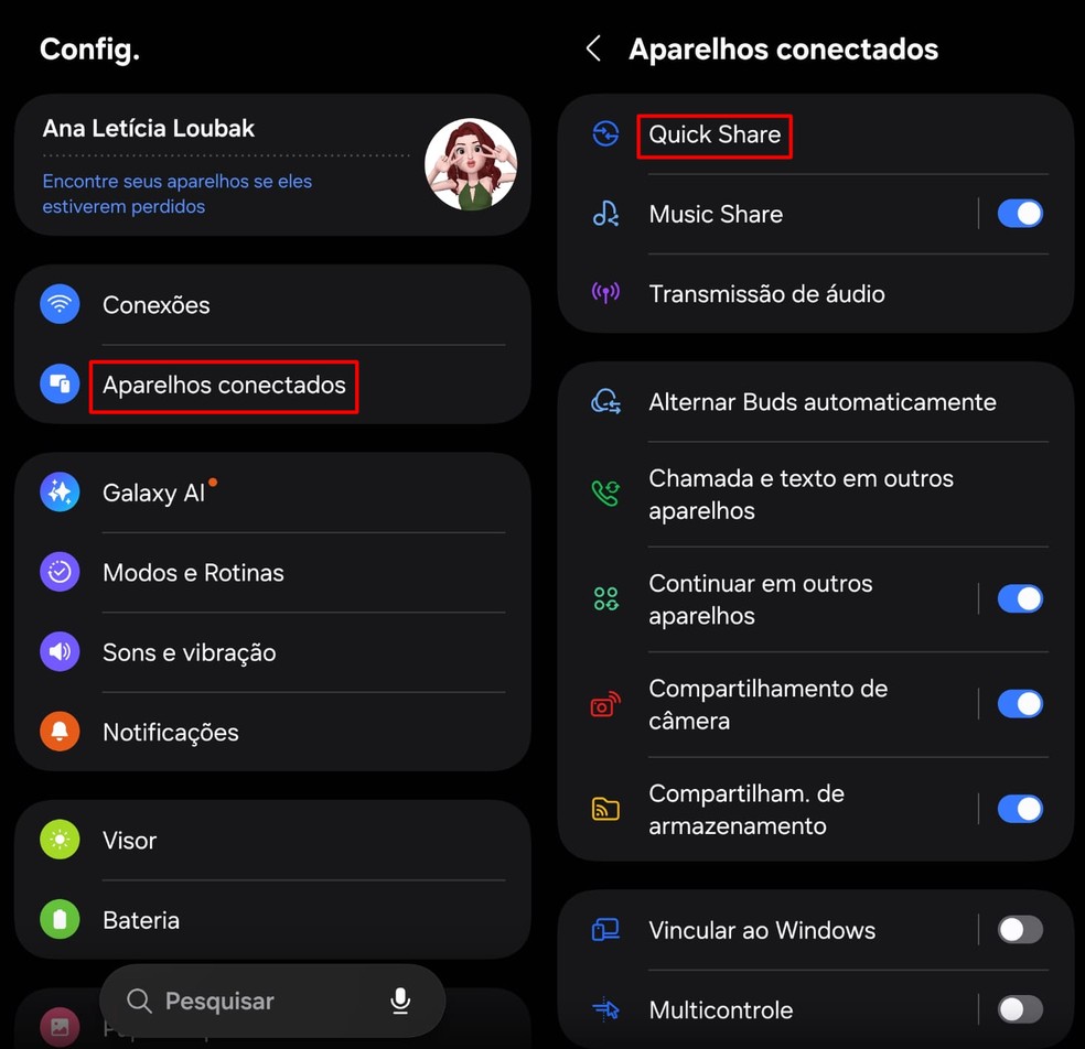  Reprodução/Ana Letícia Loubak