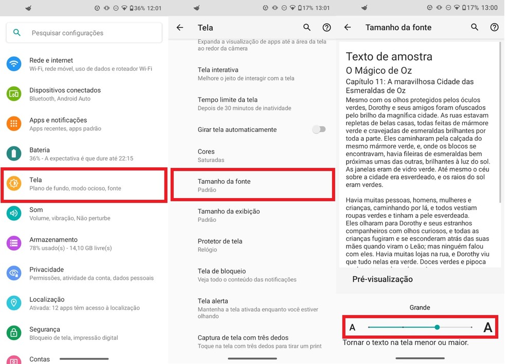 Como Mudar O Tamanho Da Letra Do Celular