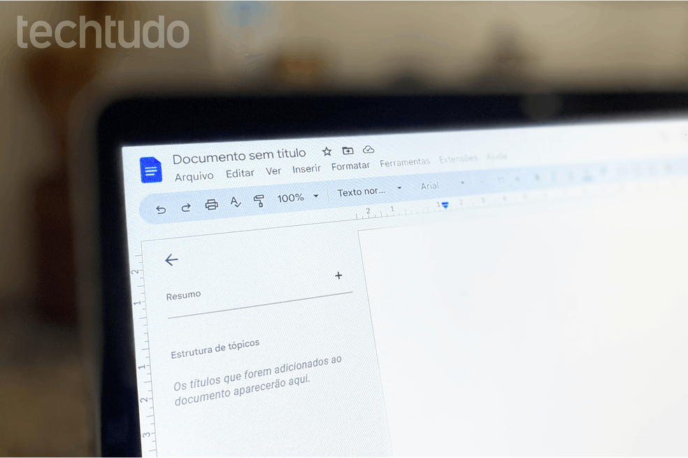 Saiba como contar caracteres e palavras no Google Docs no computador e no celular — Foto: Rodrigo Fernandes/TechTudo