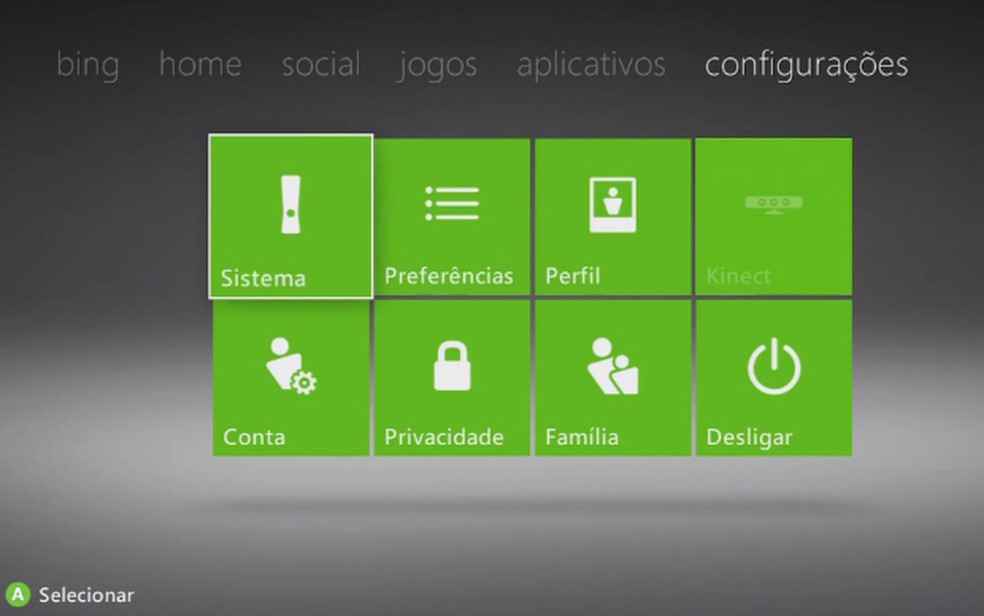 Configurações Família Xbox 