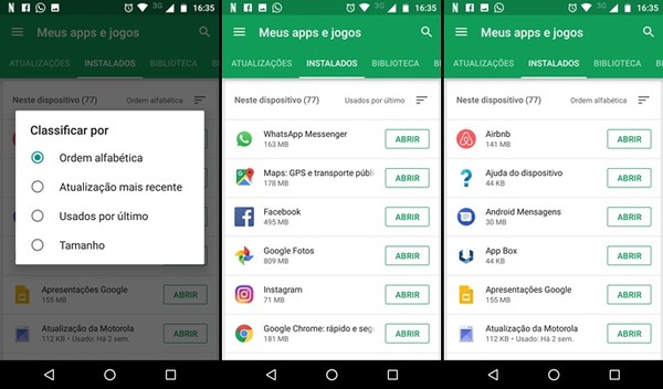Android muda tela de atualizações de apps; veja como fica a Google Play