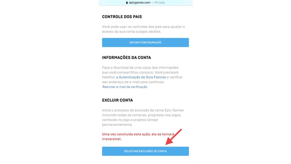 Como faço para excluir minha conta da Epic Games? - Suporte de