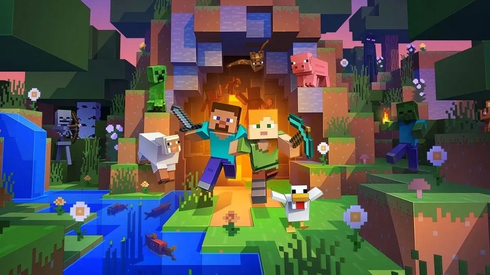 Conhecendo o Minecraft — Foto: Divulgação/Mojang Studios