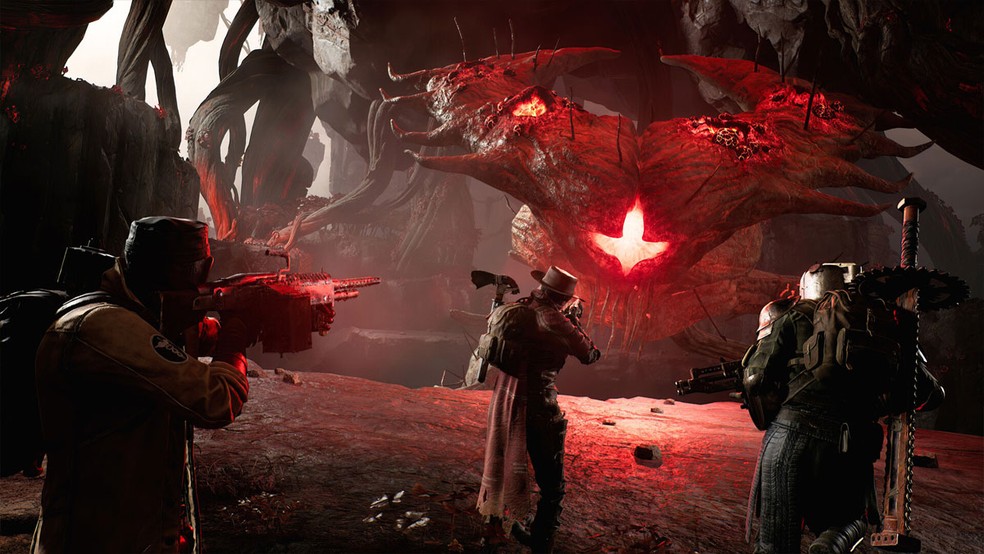 Remnant 2 tem jogabilidade inspirada em Dark Souls, mas com foco em tiroteios e multiplayer, o que deixa sua experiência um pouco mais fácil — Foto: Reprodução/Steam