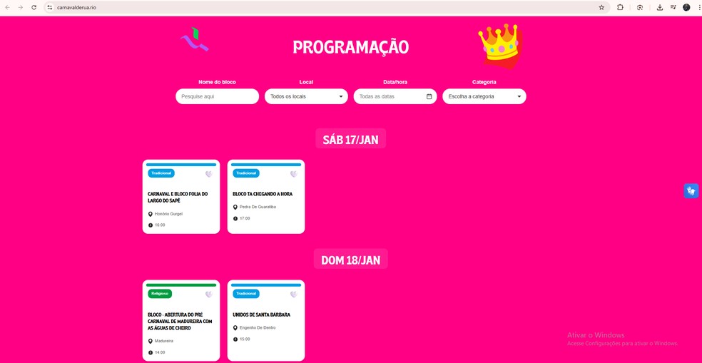  Reprodução / carnavalderua.rio