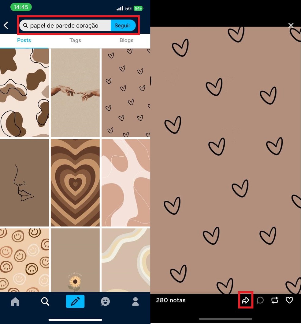 Papel de parede para iPhone no Tumblr: como achar wallpaper no app