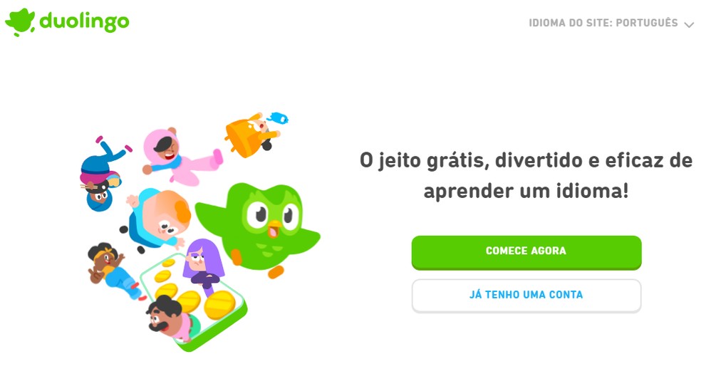 Duolingo é uma das plataformas mais populares para aprender novos idiomas — Foto: Reprodução/Duolingo