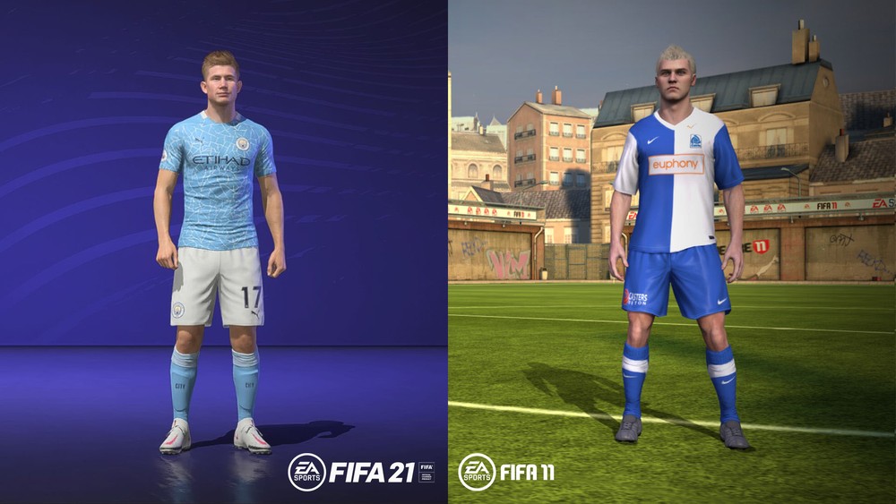 FIFA 21 vs FIFA 11: confira a evolução visual dos principais jogadores