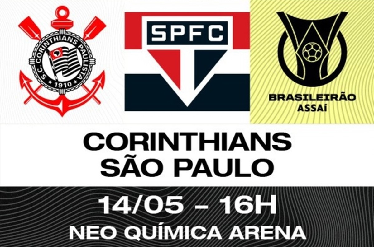 Onde assistir São Paulo x Corinthians AO VIVO pelo Brasileirão