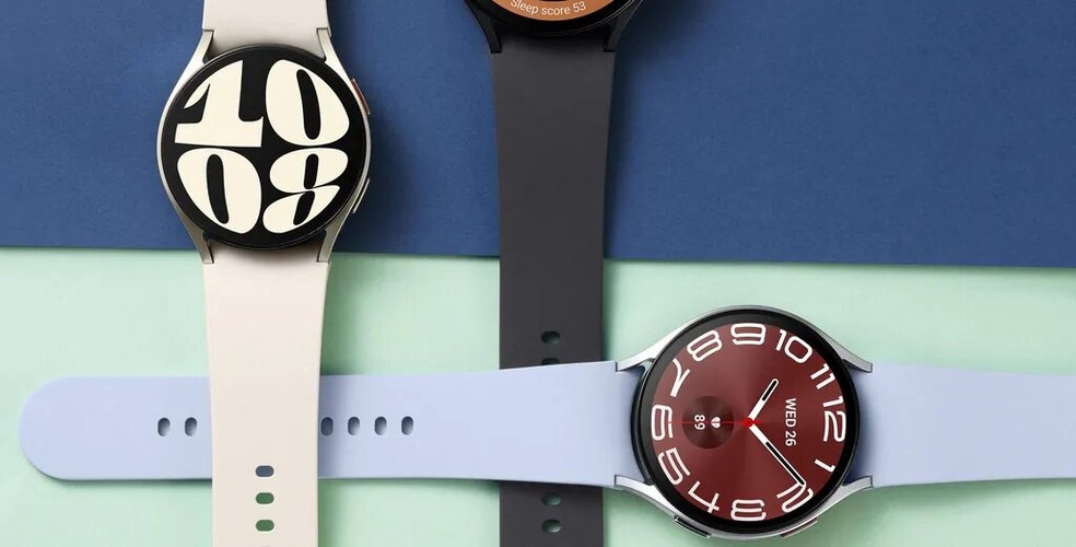 Galaxy Watch 6 possui diversas cores e apresenta design mais moderno, além de novas funcionalidades — Foto: Divulgação/Samsung