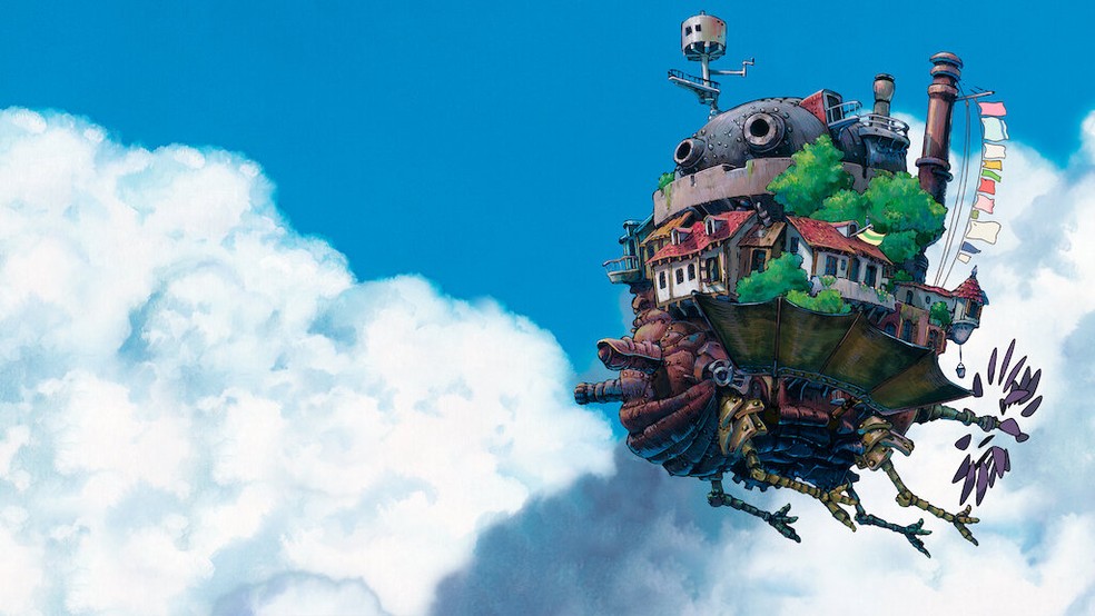 Estúdio Ghibli: O Castelo Animado (2004) leva o nome do enorme e caótico lugar onde se passa o filme — Foto: Divulgação/Netflix