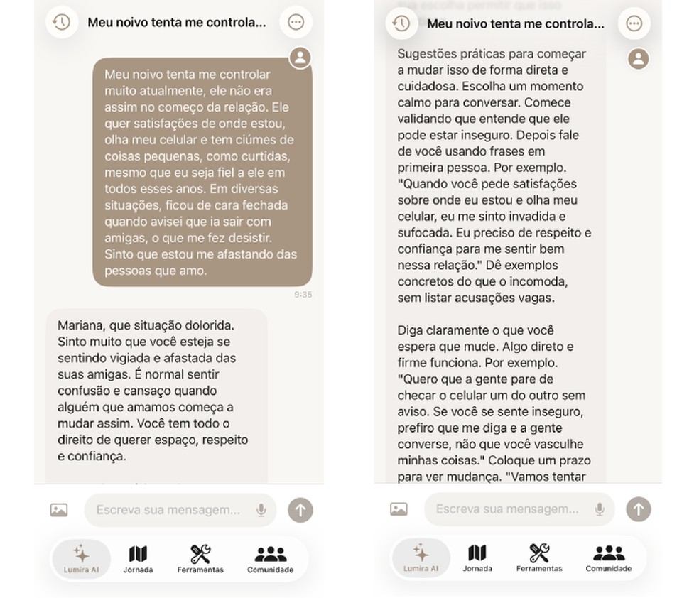  Reprodução/Mariana Tralback