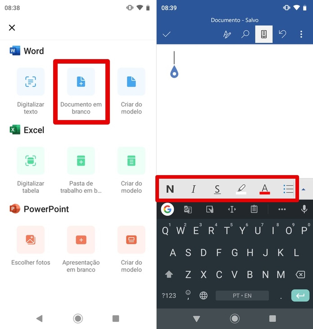 Como Usar O Word No Celular