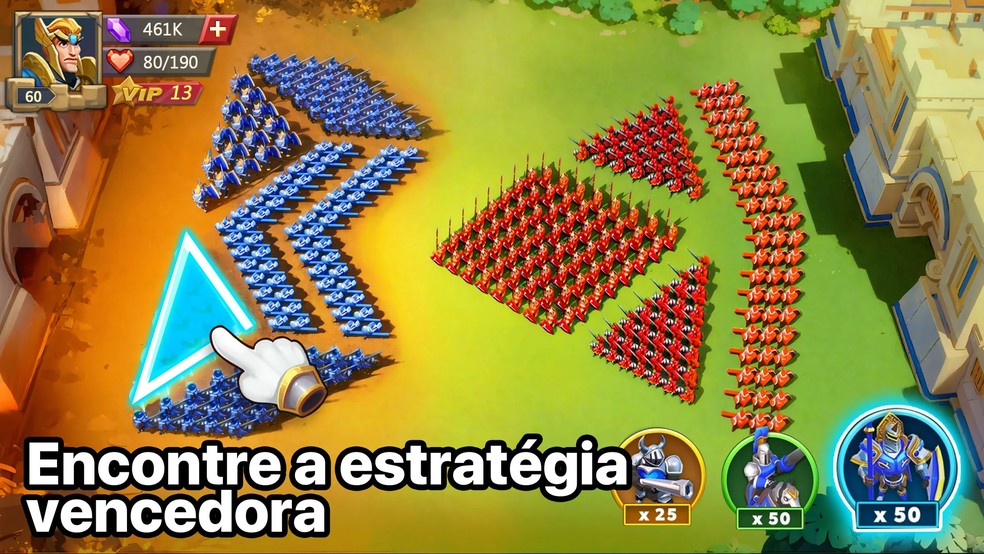Leve seu reino a glória em Lords Mobile: Kingdom Wars — Foto: Reprodução/Google Play Store