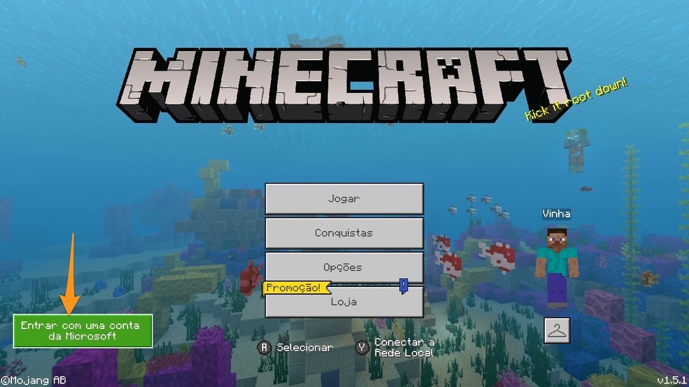 Contas da Microsoft e do Minecraft
