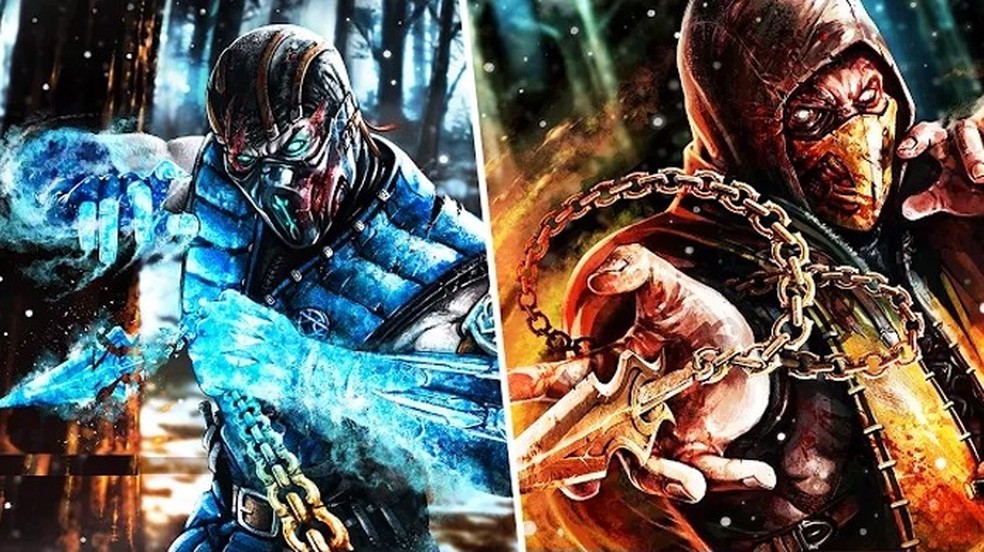 Sub-Zero e Scorpion enfrentam-se mais uma vez em Mortal Kombat X com novos truques (Foto: youtube.com) — Foto: TechTudo