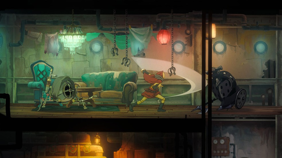 Forgotlings é um game de aventura sobre um boneco de madeira tentando salvar um mundo habitado por objetos esquecidos por humanos — Foto: Reprodução/Steam