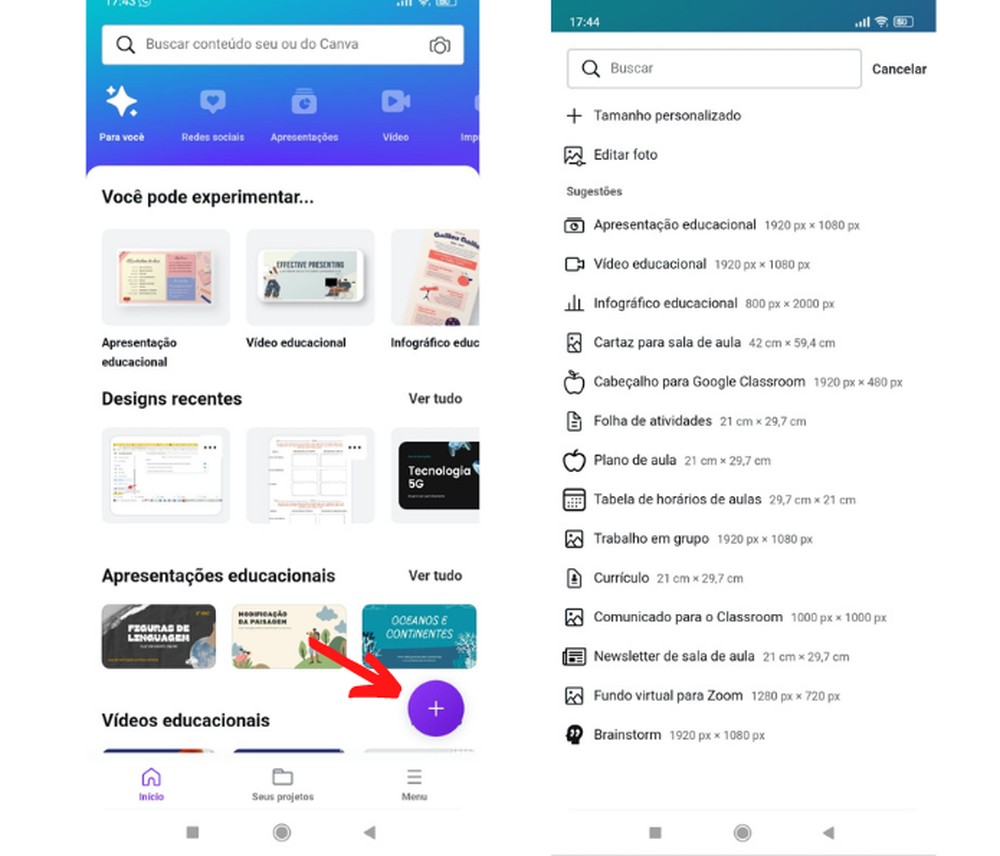 Como colocar áudio no Canva pelo celular