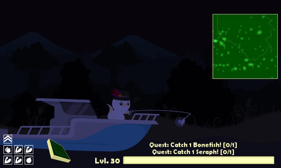 Cat Goes Fishing é um jogo de pesca 2D sobre um gato pescador — Foto: Reprodução/Steam