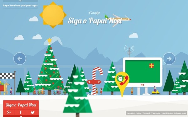 Acompanhe a chegada do Papai Noel a sua cidade através do aplicativo do  Google e divirta-se