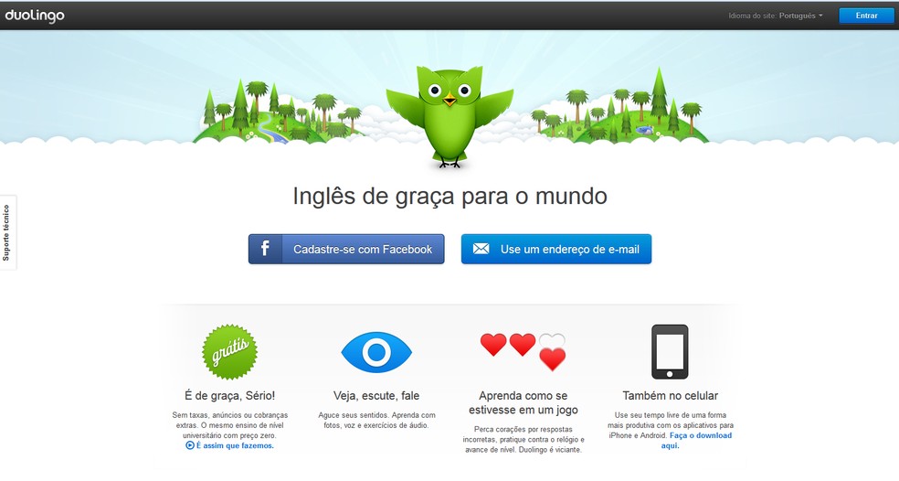 Duolingo (Foto: Reprodução/Duolingo) — Foto: TechTudo