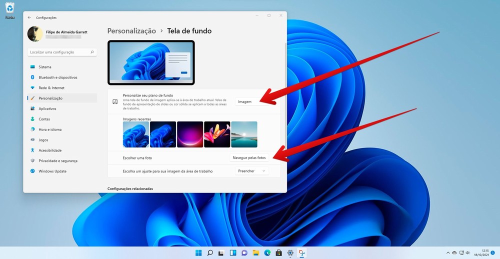 Como mudar o papel de parede do Windows 11