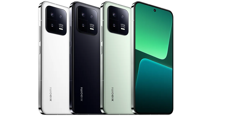 Xiaomi 13 está disponível nas cores branco, preto e verde — Foto: Reprodução/Xiaomi