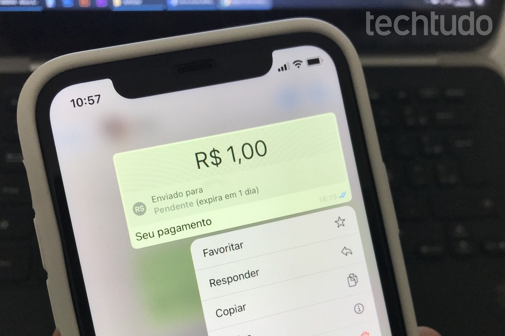 Facebook Pay está dsponível no WhatsApp para pagamentos — Foto: Rodrigo Fernandes/TechTudo