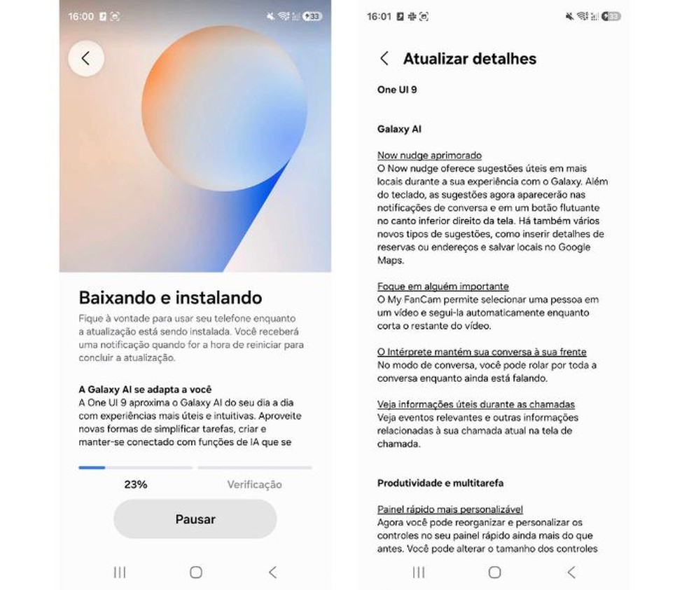 One UI 9: atualização é liberada no Brasil; veja novidades e como baixar
