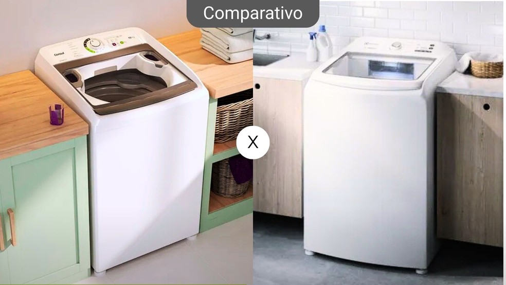 Máquina de lavar Consul ou Brastemp? Comparamos para te ajudar a decidir qual é a melhor para a sua lavanderia — Foto: Arte/TechTudo