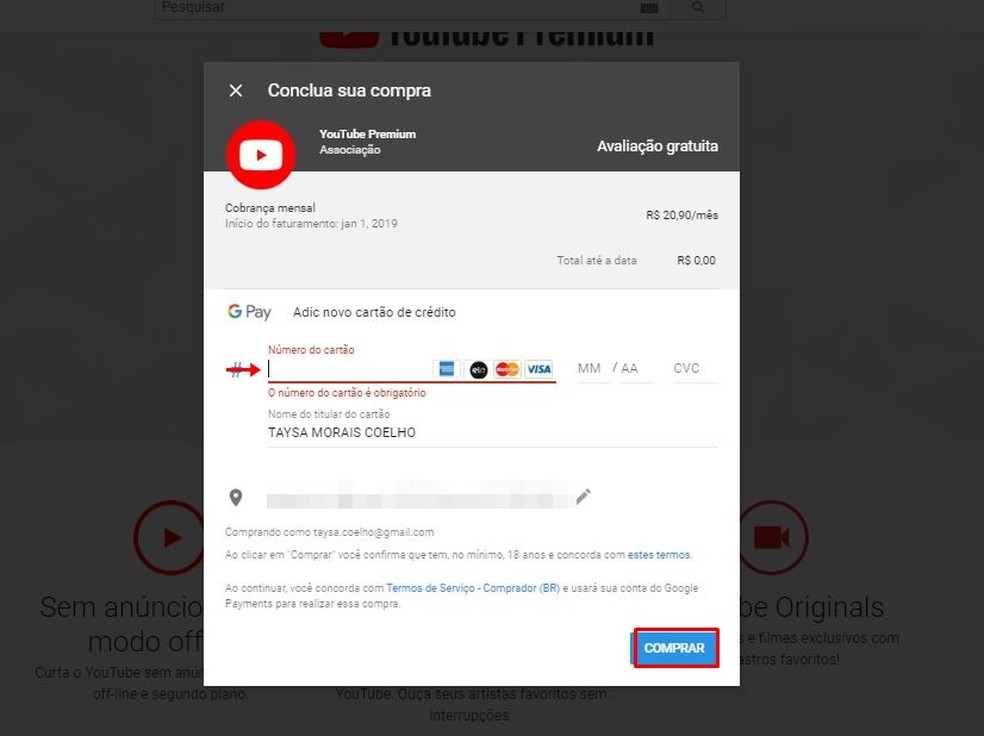 YouTube Premium: como criar uma assinatura e testar grátis