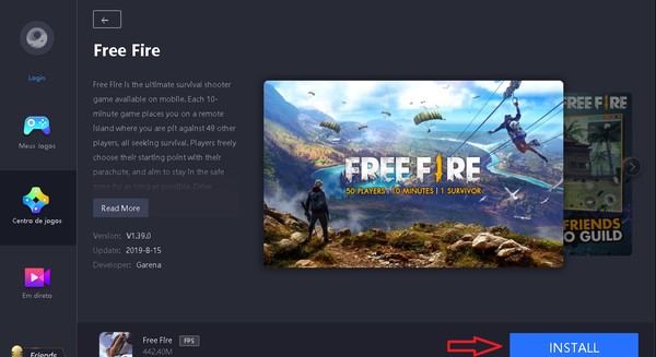 Você pode fazer o download do jogo mobile Garena Free Fire de graça e jogar  Free Fire para PC com o emulador de Android GameLoop Tencent Gaming Buddy.