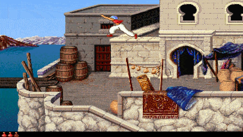 Apesar do visual diferente, Prince of Persia 2: The Shadow and the Flame era uma continuação direta com o mesmo Príncipe — Foto: Divulgação/Broderbund Software