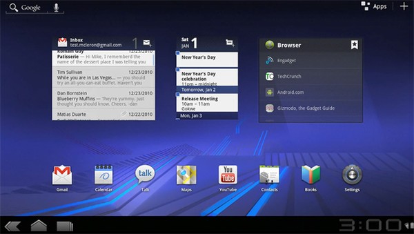 Google apresenta o Honeycomb, versão 3.0 do Android para tablets