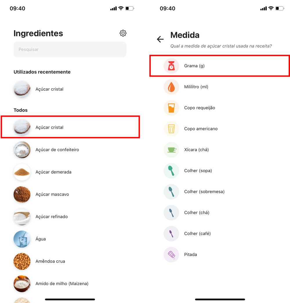 Como medir gramas em colher? App Calculadora Culinária converte medidas