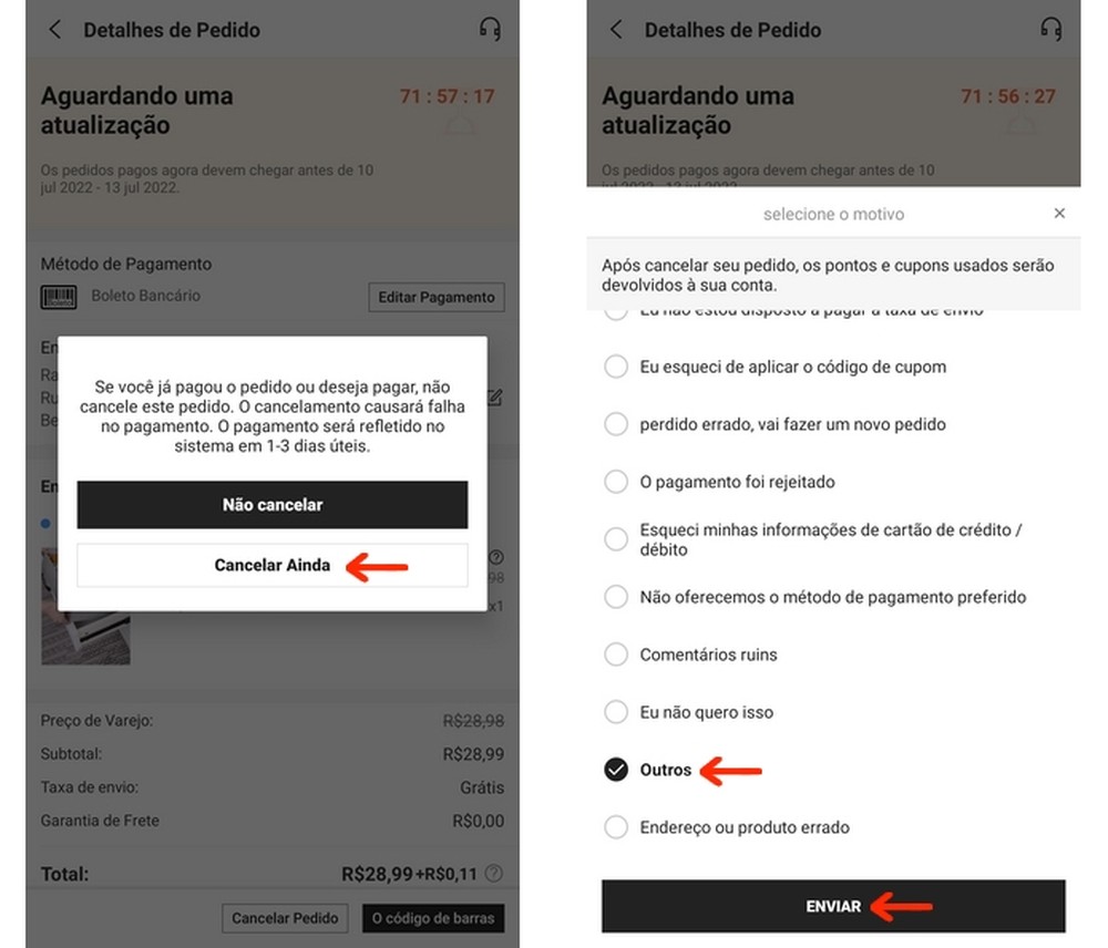 Como Cancelar O Pedido Da Shein