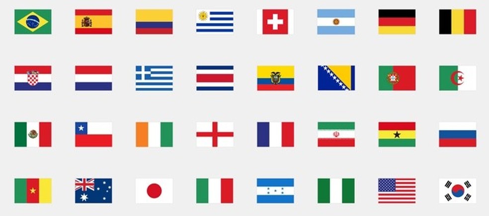 Desenho de Emoji bandeira do brasil para colorir